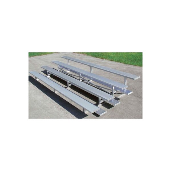 Gt Grandstands By Ultraplay 3 Row Universal Low Rise Aluminum Bleacher, 9' Long, Single Footboard NB-0309ALRSTD - main